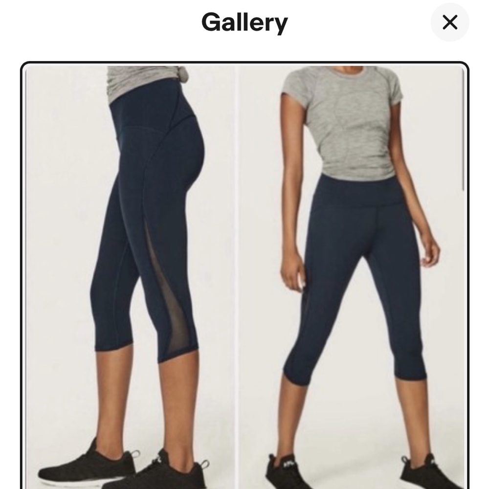 Lululemon Womens Train Times Cropped mid length